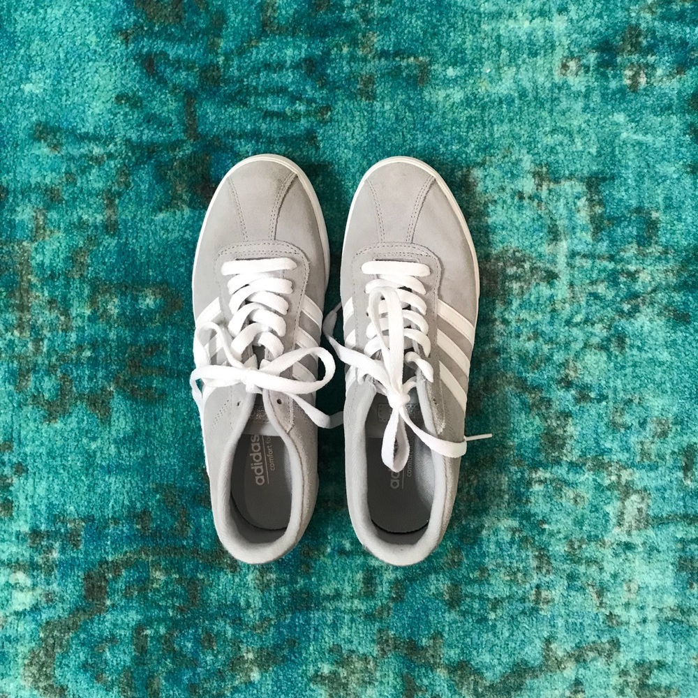 Adidas courtset sneaker, grey, size 7